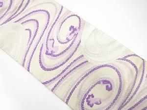 アンティーク　組紐模様織り出し袋帯(材料)